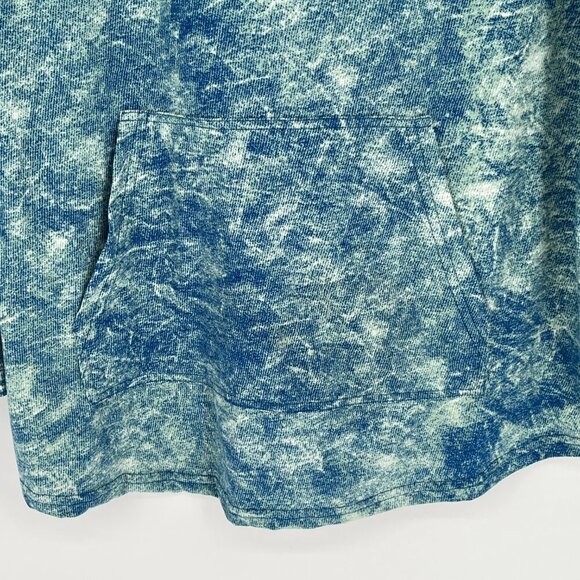 LuLaRoe Blue and White Hooded Sweatshirt - Picture 5 of 12